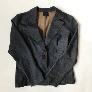 Navy and Gold Shimmery Suit Jacket